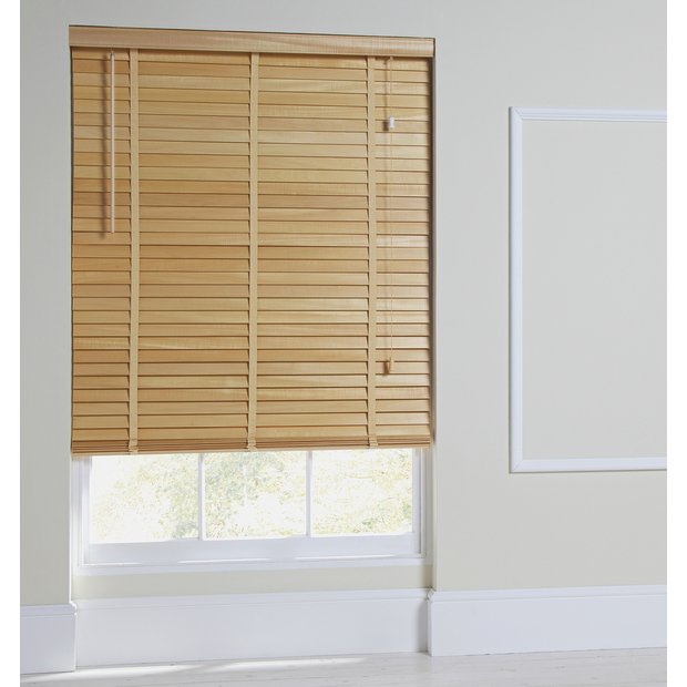 Buy Heart of House Elliott 50mm Wooden Tape Blind 4ft Natural at