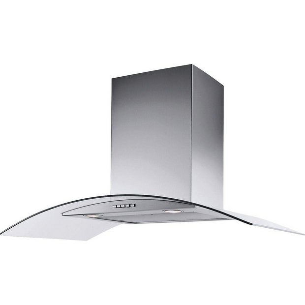 Buy 60cm Curved Chimney Cooker Hood Stainless Steel at Argos.co.uk