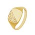Revere Men's 9ct Yellow Gold Embossed Cushion Signet Ring