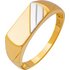 9ct Gold Two Coloured Signet Ring