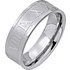 Stainless Steel Roman Numeral Band Ring