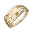9ct Gold Plated Silver Diamond 'Dad' Ring