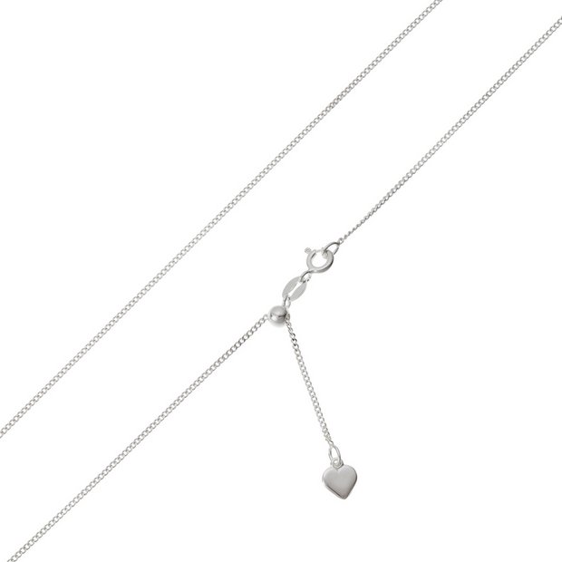 Buy Sterling Silver Adjustable Length Fine Curb Chain at Argos.co.uk