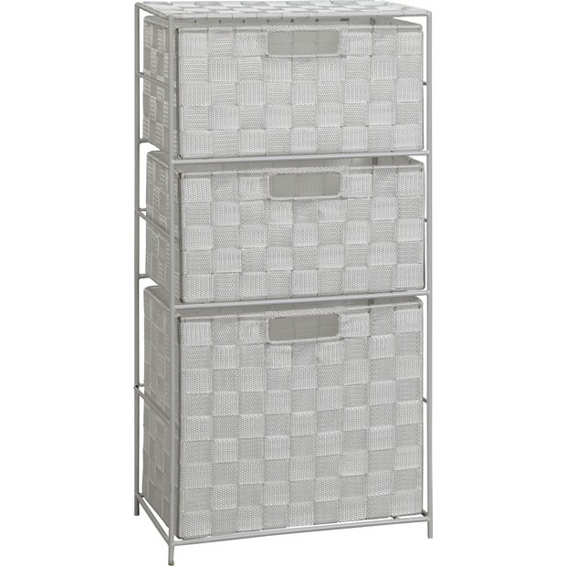 Buy HOME Wide 3 Drawer Bathroom Storage Unit at Argos.co.uk Your