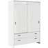 Argos Home Capella 2 Door 2 Drawer Sliding Wardrobe - White