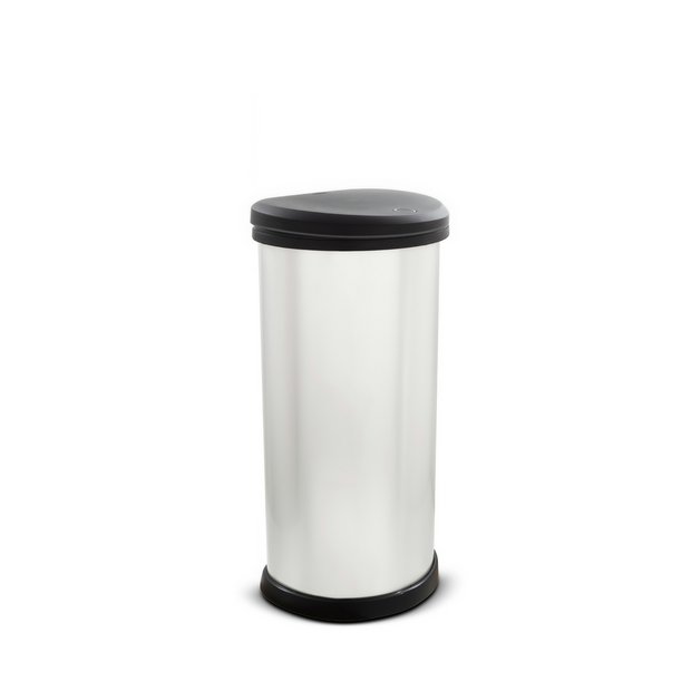 Buy Curver 40 Litre Deco Touch Top Kitchen Bin Silver at Argos.co.uk