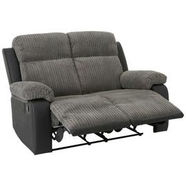 Argos Home Bradley Fabric 2 Seater Recliner Sofa - Charcoal