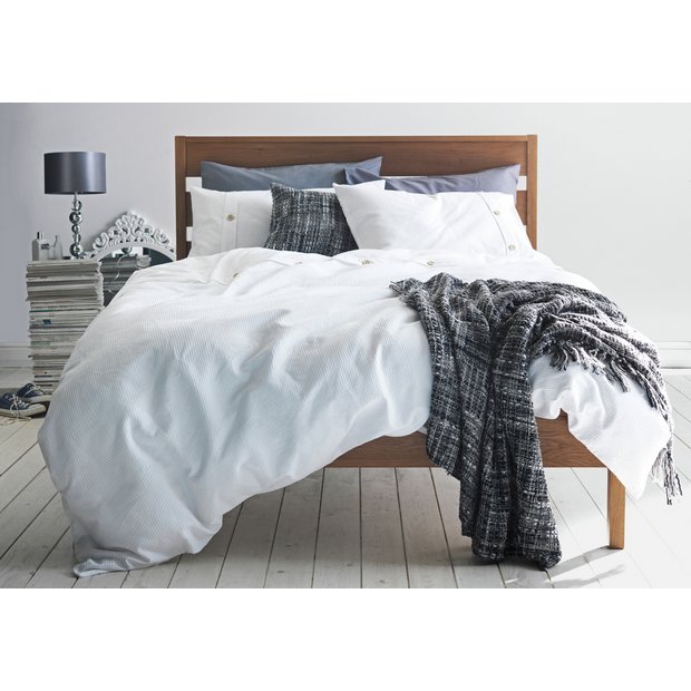 Buy Heart of House Wyatt Waffle White Bedding Set Superking at Argos