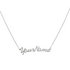 Moon & Back Silver Personalised Name Plate 16inch Necklet