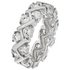 Revere Sterling Silver CZ Criss-Cross Eternity Ring