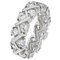 Revere Sterling Silver CZ Criss-Cross Eternity Ring