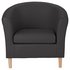 Argos Home Leather Effect Tub Chair - Black