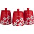 HOME Scatter Floral Storage Jars - Red