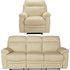 Argos Home Paolo Chair & 3 Seater Manual Recline Sofa Ivory