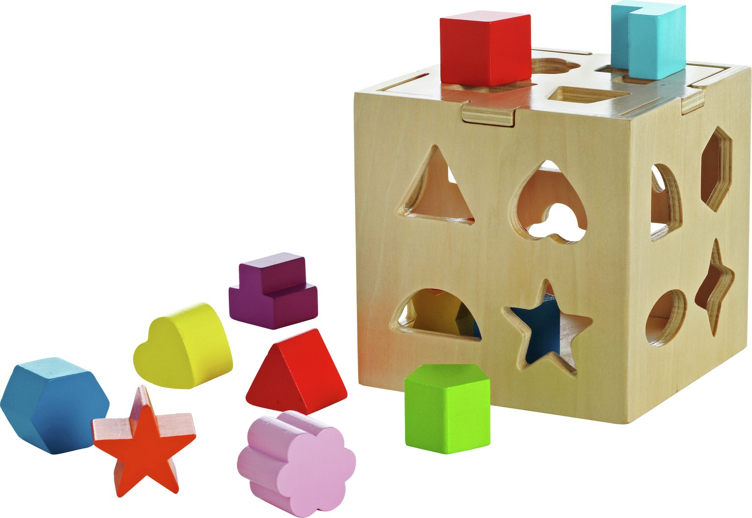 chad valley wooden shape sorter