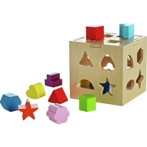 Buy Chad Valley PlaySmart Wooden Shape Sorter, Early learning toys