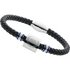Stainless Steel and Leather Chelsea Bracelet