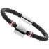 Stainless Steel and Leather Arsenal Bracelet