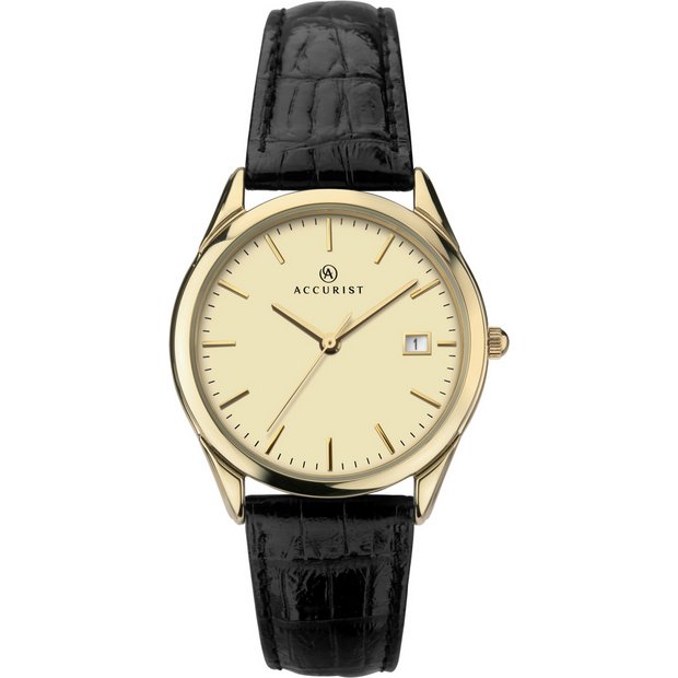 Buy Accurist Men's Quartz Leather Strap Watch at Argos.co.uk Your