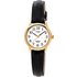 Timex Ladies' Gold Plated Black Strap Watch