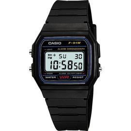 Casio Digital Display Black Resin Strap Watch