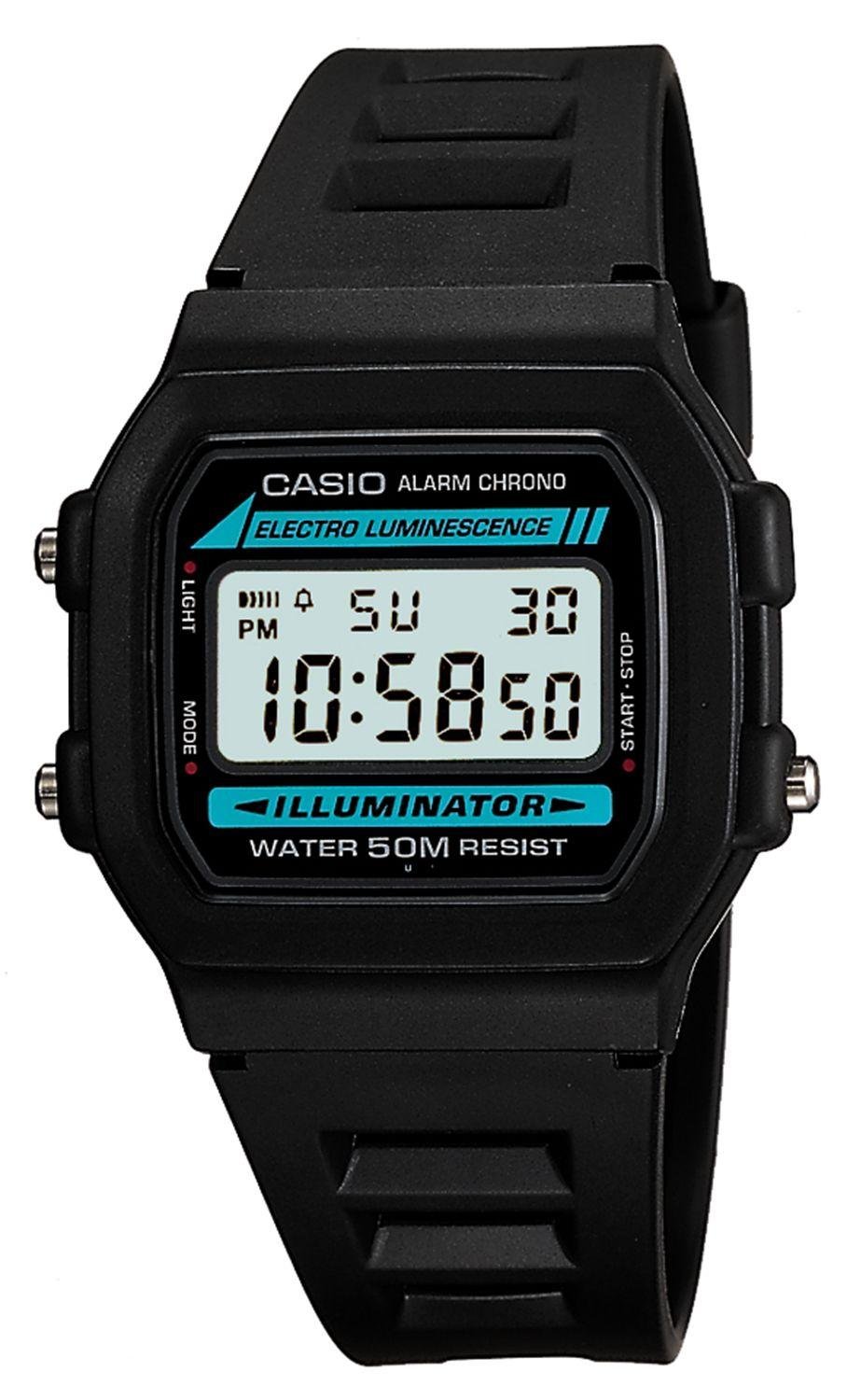 casio chronograph black