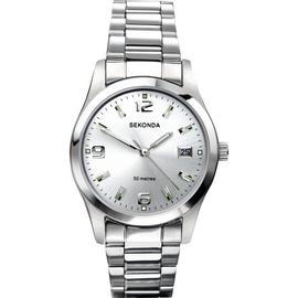 Sekonda Men's Stainless Steel Silver Dial Bracelet Watch