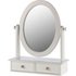 Heart of House Colette Oval Dressing Mirror & Drws - White