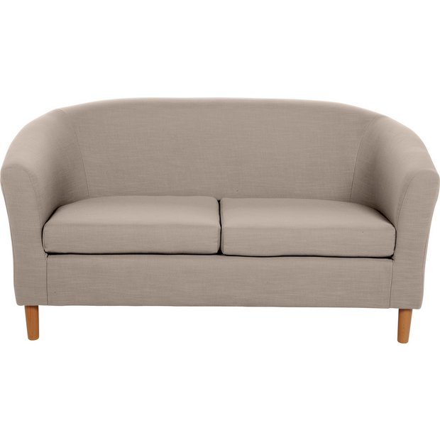 Buy HOME 2 Seater Fabric Tub Sofa - Mocha at Argos.co.uk - Your Online