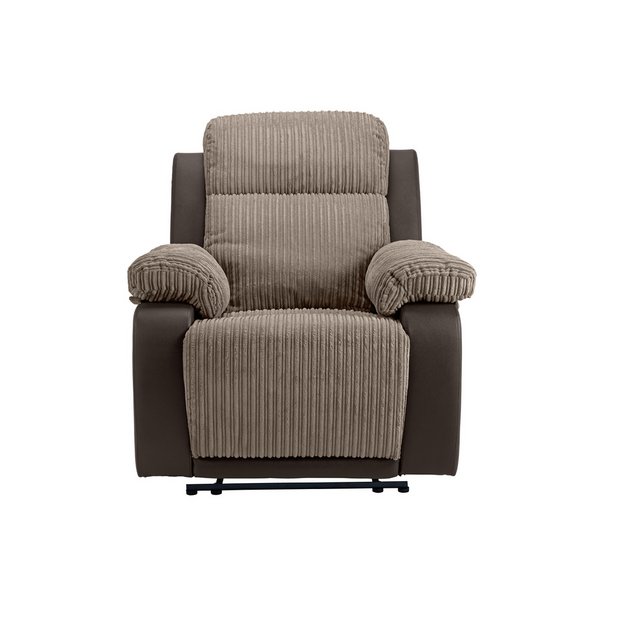 Buy Collection Bradley 2 Seat Manual Recliner Sofa & Chair -Nat at