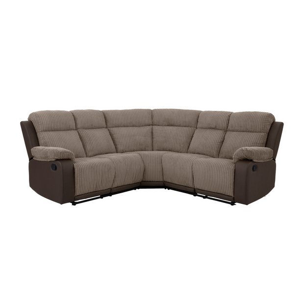 Buy Collection Bradley Dual Face Recliner Corner Sofa Natural at