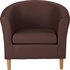 Argos Home Faux Leather Tub ChairBrown