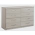 Argos Home Hallingford 4+4 Drw Chest of Drws - Light Oak Eff