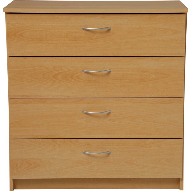 Buy Collection Cheval 4 Drawer Chest Beech Effect at Argos.co.uk