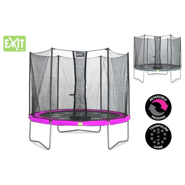 Buy EXIT Twist 10ft Pink/Grey Trampoline and Enclosure at Argos.co.uk