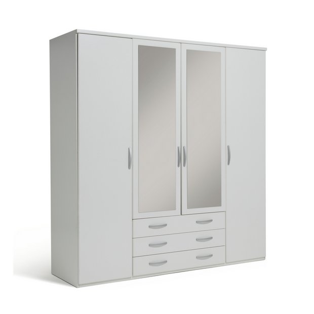 Hallingford 2 door sliding deals mirrored wardrobe