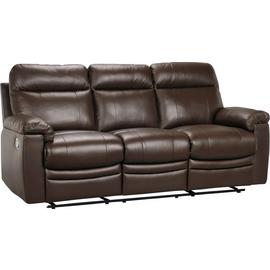 Argos Home New Paolo 3 Seater Manual Recliner Sofa-Chocolate