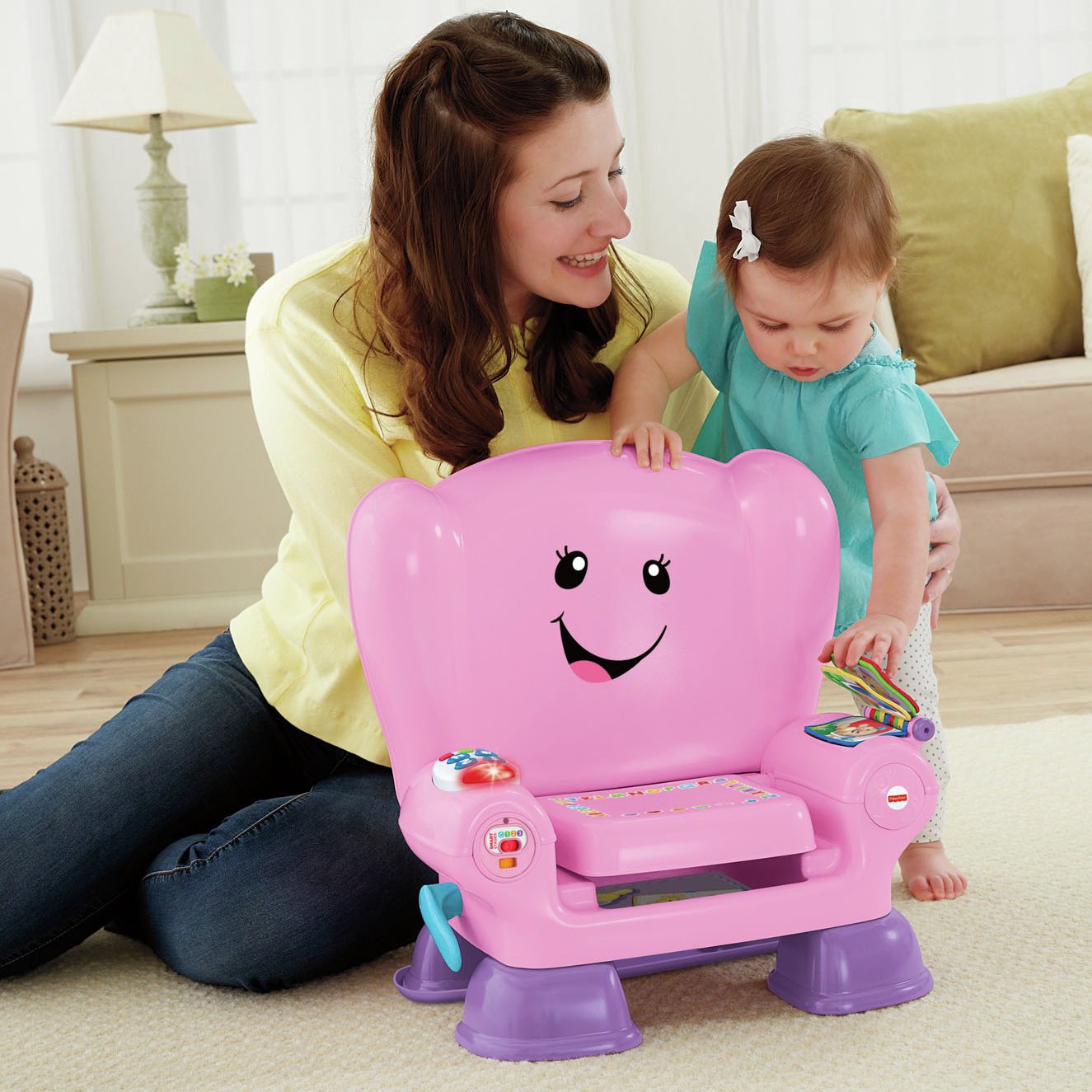 fisher price learning chair pink