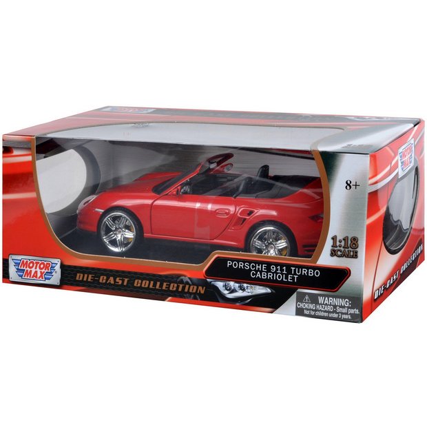 Buy Porsche 911 Turbo Cabriolet Red Collectors Model at Argos.co.uk