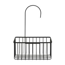 Argos Home Shower Basket With Hook - Black