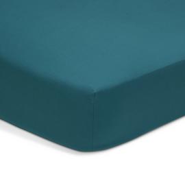 Habitat Cotton Rich 180 TC Petrol Fitted Sheet - Single