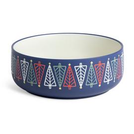 Habitat Wax Resist Serve Bowl - Blue