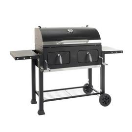 LANDMANN XXL Broiler (Enamel Grill) Charcoal BBQ - Black
