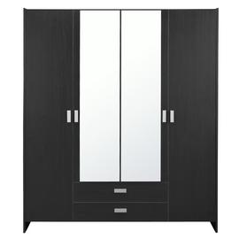 Argos Home Capella 4 Door 2 Drawer Mirror Wardrobe