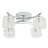 Heart of House Cuba 4 Light Ice Cube Ceiling Fitting -Silver