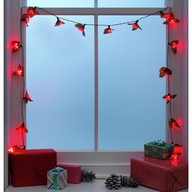 Argos Home 20 Red Holly and Berry Christmas Tree Lights - 3m