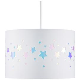 Glow Kids Iridescent Stars Easy Fit Ceiling Shade - White