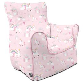 rucomfy Kids Unicorn Castle Bean Bag Chair
