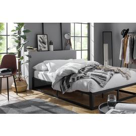 Argos Home Platform Small Double Metal Bed Frame - Black