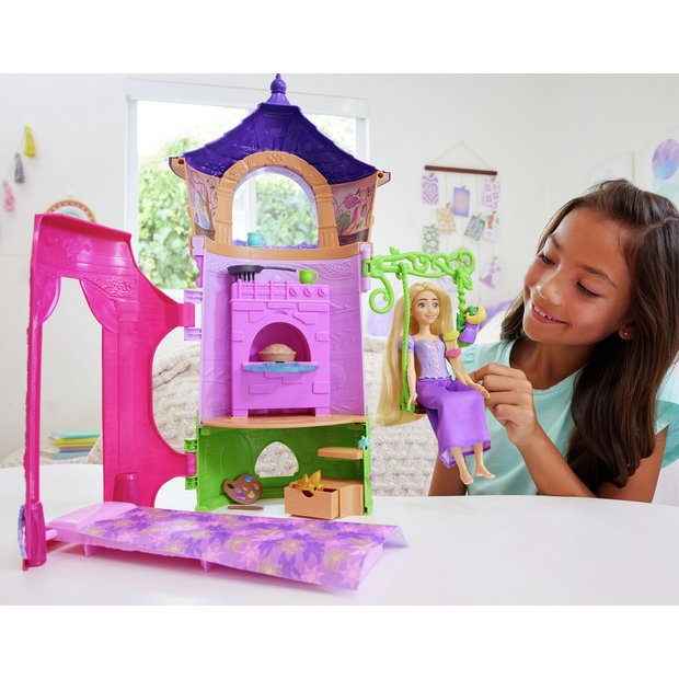 Buy Disney Princess Rapunzel s Tower Doll And Playset Dolls Argos